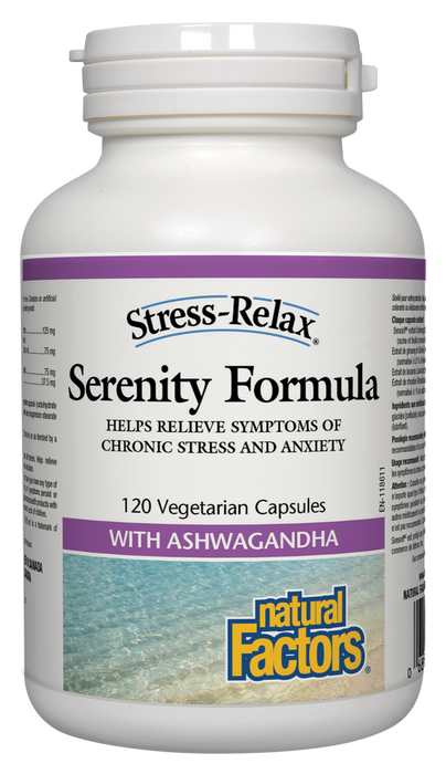 Natural Factors - Stress-Relax Serenity Formula (with Ashwagandha) 120 Vegecaps