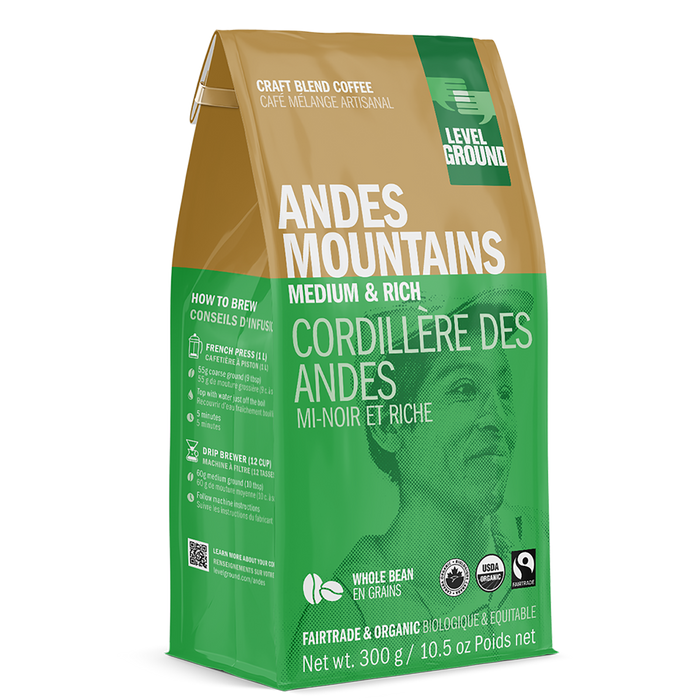 Level Ground Andes Mountains Craft Blend Coffee  300 G