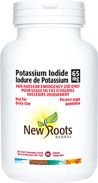 New Roots Potassium Iodide Nuclear Emergency Use Only - Not For Daily Use. 60tablets