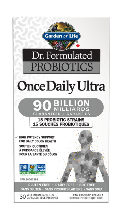 Garden of Life Dr.Formulated Probiotics Once Daily Ultra 90 billion milliards 30VEGCAPS