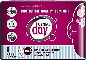 Genial Day Women's Pads/Liners 8pads