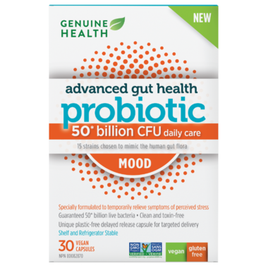 Genuine Health Mood Probiotic 50 Billion CFU 30vegicaps