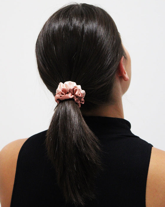 Banded Skinny Recycled Scrunchies Beaches and Cream