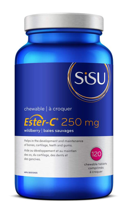 SISU - Ester-C 250mg Vitamin C (wildberry flavour) 120 Tablets