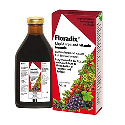 Salus Floradix Liquid Iron Formula and Vitamins (seasonal) 500ml+250ml