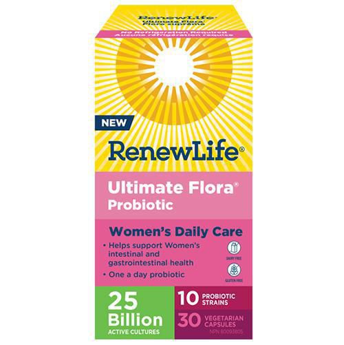 RenewLife Ultimate Flora Probiotic Women's Daily Care (25Billion) 30 Vegecaps