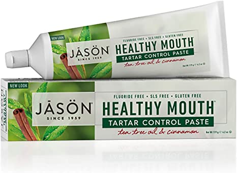 Jason Fluoride & SLS Free Toothpaste (Tea Tree Oil & Cinnamon) 125g