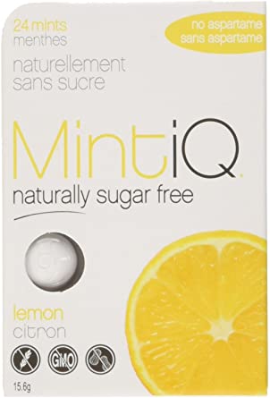 MintiQ Naturally Sugar Free Mints - Lemon 24s
