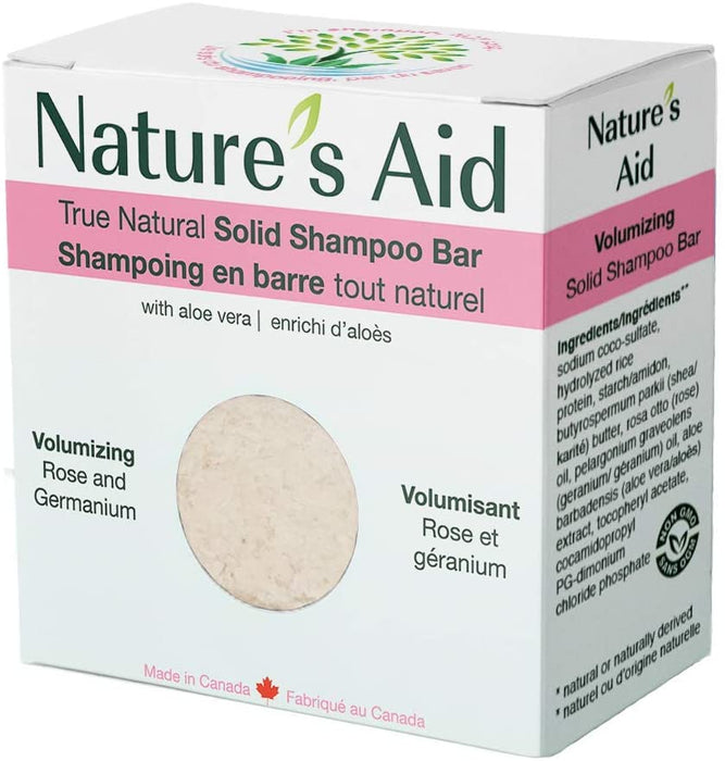 Nature's Aid - True Natural Solid Shampoo Bar (Rose & Geranium)