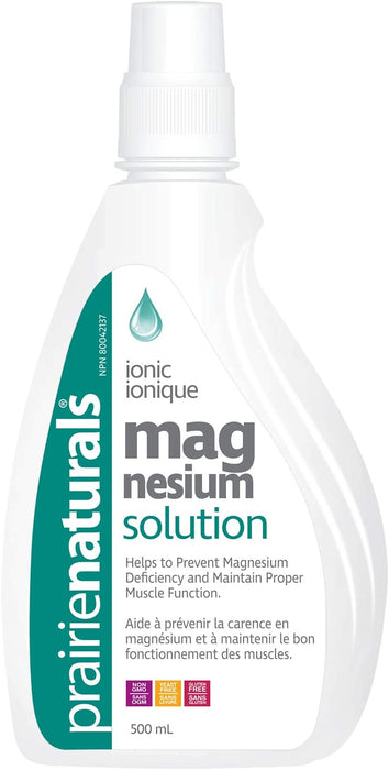 Prairie Naturals Ionic Magnesium Solution Helps Magnesium Deficiency 500ml