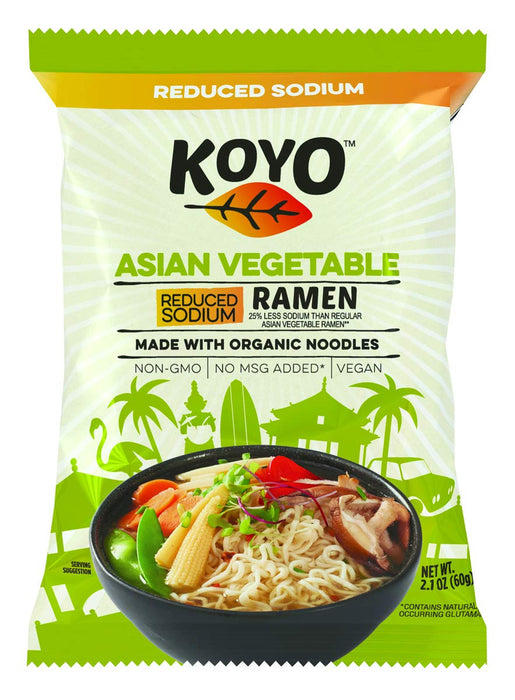 Koyo Ramen Soup - Asian Vegetables - Reduced Sodium 60g