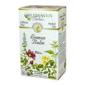Lemon Balm Celebration Herbal Teas - Organic 24 Tea Bags