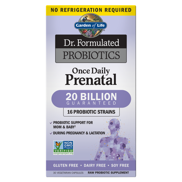 Garden of Life Dr. Formulated Probiotices Once Daily Prenatal - 20 billion milliards 30 VCAPS