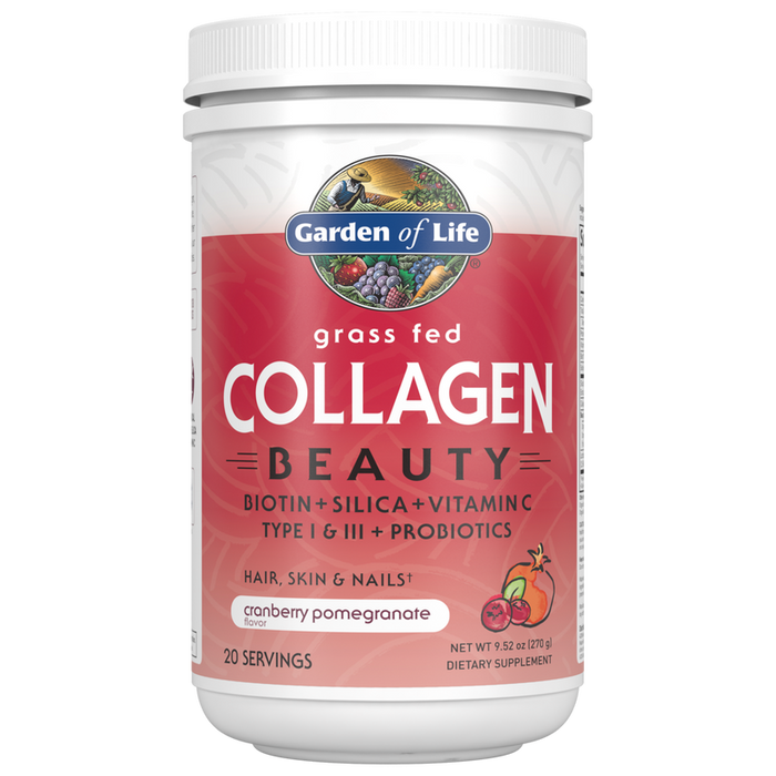 Garden of Life Grass Fed Collagen Beauty Powder Cranberry Pomergranate Flavour 270g