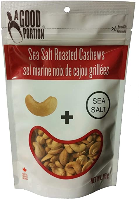 Good Portion Roasted Cashews Sea Salt 113 G