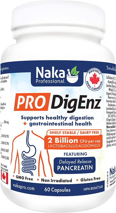 Naka ProDigEnz Promotes Healthy Digestion 60caps