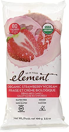 Element Dipped Rice Cakes - Strawberry 100g