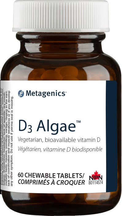 Metagenics D3 Algae 60 Chewables