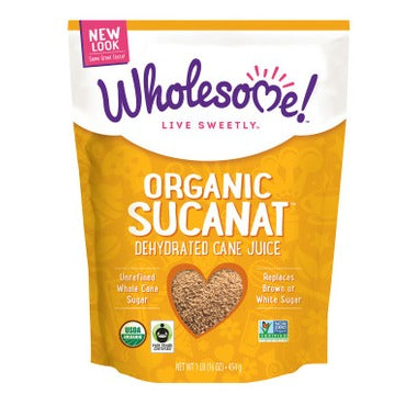 Wholesome Organic/Natural Sugars - Whole Cane Sugar Organic Sucanat 907g