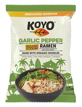 Koyo Ramen Soup - Garlic Pepper - Reduced Sodium 60g