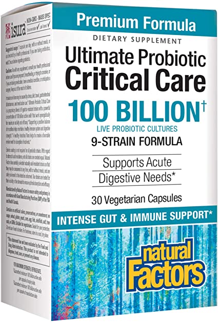 Natural Factors Critical Care Probiotic (100Billion) 30 Vegecaps