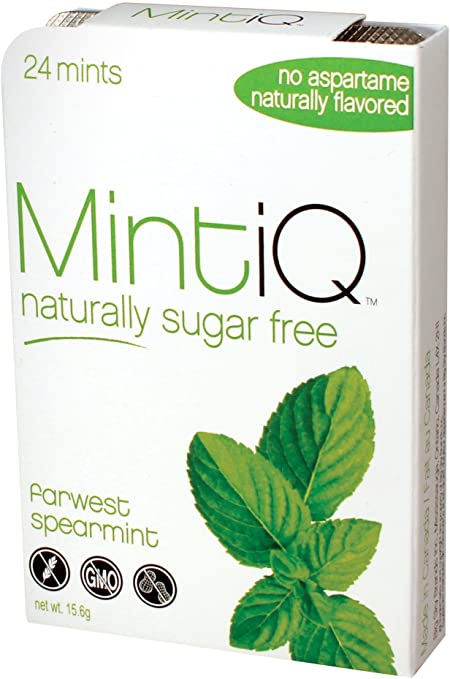 MintiQ Naturally Sugar Free Mints - Spearmint 24s