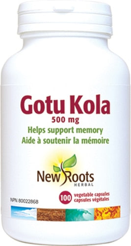 New Roots Gotu Kola 500mg - Memory 100 Vegecaps