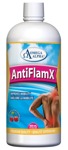 Omega Alpha AntiFlamX Liquid Cherry Flavour - Improves Mobility 500ml