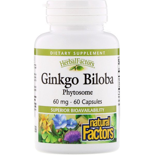 Natural Factors Ginkgo Biloba 60 Capsules