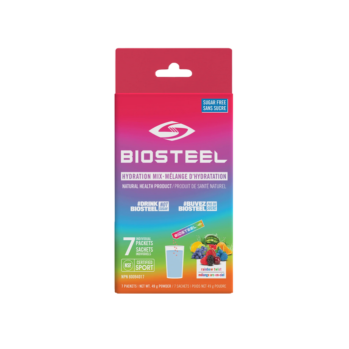 BioSteel Hydration Mix Rainbow Twist Sachets - Sugar Free 7 x 7g sachets 7X7g sachets