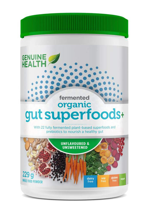 Genuine Health Fermented Organic Gut Superfoods+ (Unflavoured) 229g