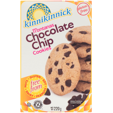 Kinnikinnick KinniTOOS Cookies - Chocolate Chip 220g