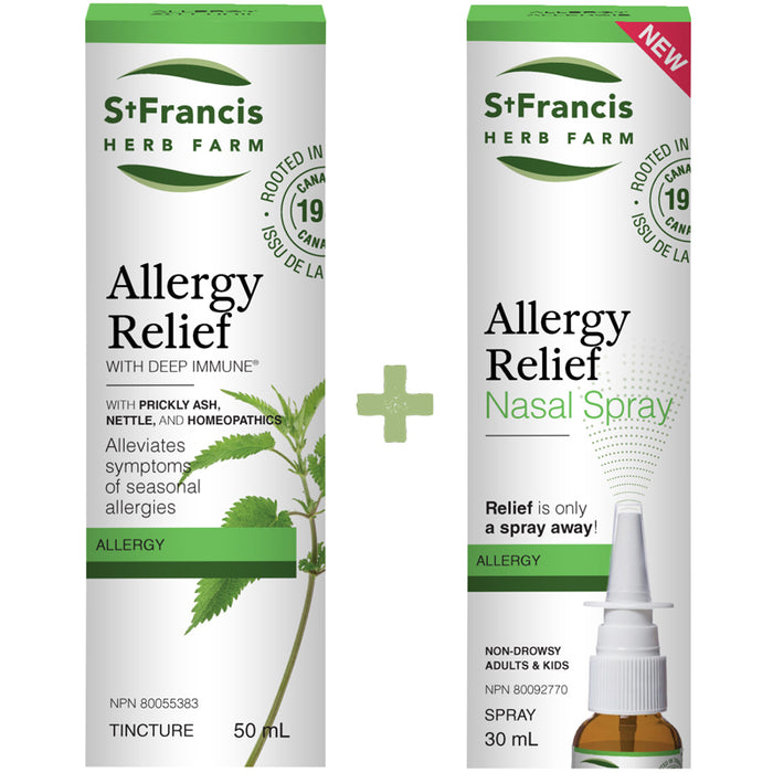 St Francis Allergy Relief Tincture & Nasal Spray Value Pack 50ml/30ml