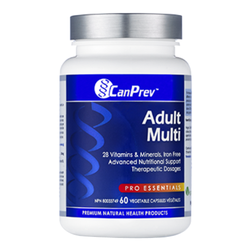 CanPrev - Adult Multivitamins with advanced nutritional support (Iron free) 60 Vegecaps