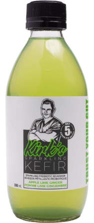 Kirk's Sparkling Kefir Apple, Lime, Ginger. 330ml