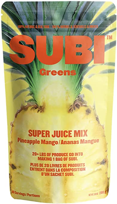Subi Greens PineappleMango Super Juice Mix 280g