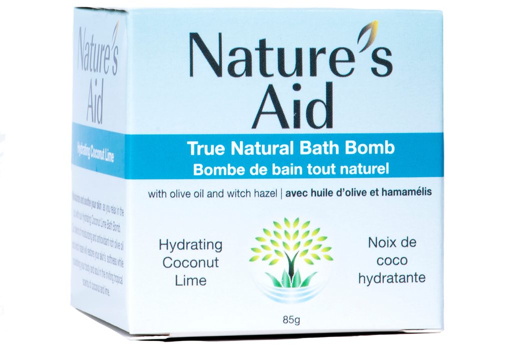 Nature's Aid - True Natural Bath Bomb (Hydrating Coconut Lime) 85g