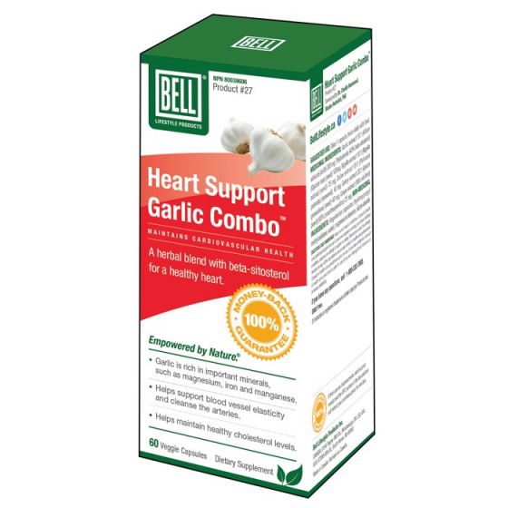 Bell Lifestyle #27 Heart Support Garlic Combo 60 Capsules