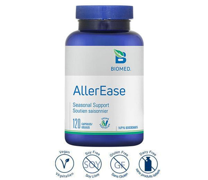 BioMed AllerEase Seasonal Support - Source of Antioxidants for the Maintenance of Good Helath. 120caps