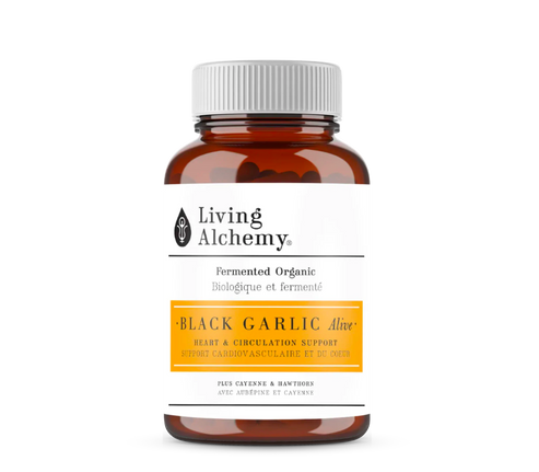 Living Alchemy Fermented Organic Black Garlic 60 vegcaps