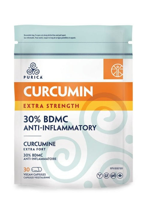 Purica Curcumin Extra Strength 30% BDMC Anti-Inflammatory 30 vcaps