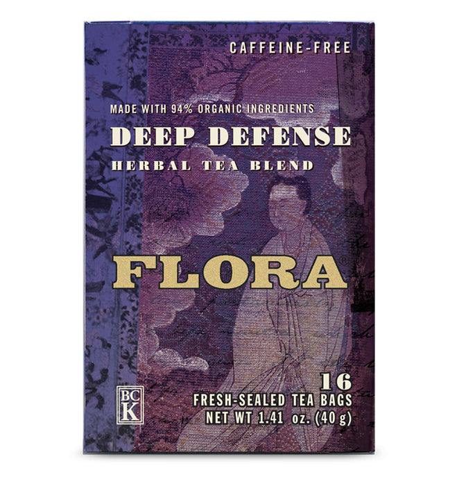 Deep Defense Flora Herbal Teas - Organic 16 Tea Bags