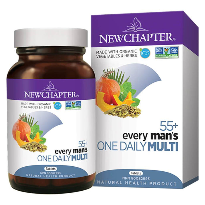 New Chapter Every Man's One daily Multivitamin (55+) 48 Tablets