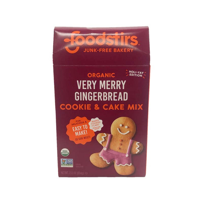 Foodstirs Very Merry Gingerbread Cookie & Cake Mix Organic -  654g