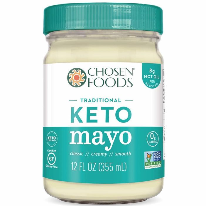 Chosen Foods Traditional Keto Mayonnaise (GF) 355ml