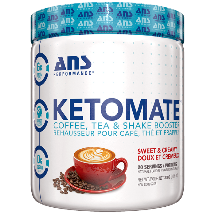 ANS KetoMate Sweet & Creamy Creamer Powder - Coffee, Tea & Shake Booster 300g