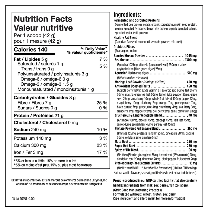 North Coast Naturals Boosted All-In-One Vegan Shake Mix Chocolate Flavour - Keto Friendly 840g