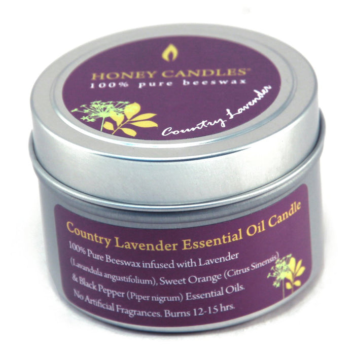 Honey Candles Country Lavender Tealight Tin