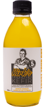 Kirk's Sparkling Kefir Drink Lemon Mango 330ml