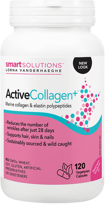 Smart Solutions Active Collagen + Marine Collagen & Elastin Polypeptides 120 Vegecaps
